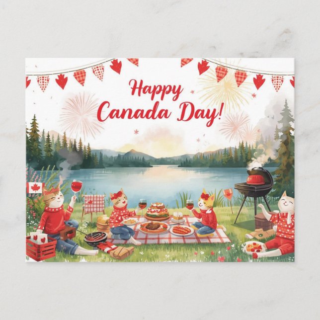 Canada Day Feiertagspostkarte (Vorderseite)