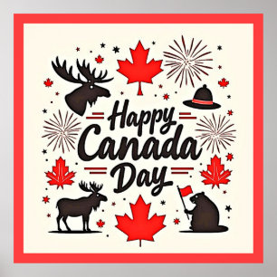 Canada Day Fun Vibes Poster