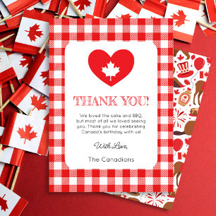 Canada Day Heart Dankeschön Card Einladung