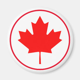 Canada Day Helle Kanadische Ahornblatt Rot Weiß Magnet