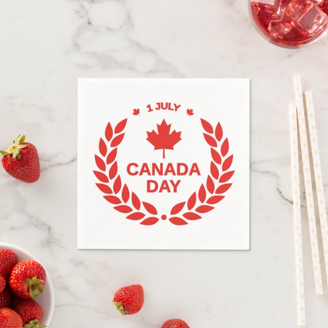 Canada Day Kreath Paper Napkins Serviette (Beispiel)