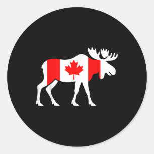 Canada Day Maple Leaf Kids Jugend Kleinkind Junge Runder Aufkleber