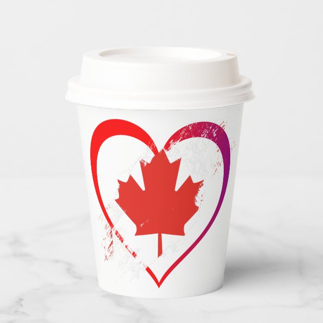 Canada Day Paper Cups Pappbecher (Vorderseite)