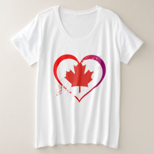Canada Day Plus-Size-Shirt Große Größe T-Shirt