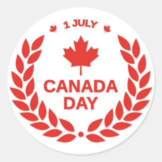 Canada Day Stickers 1. Juli