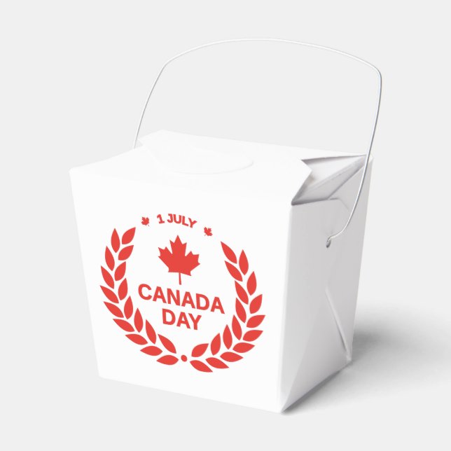 Canada Day Wreath Favor Geschenkschachtel (Vorderseite)