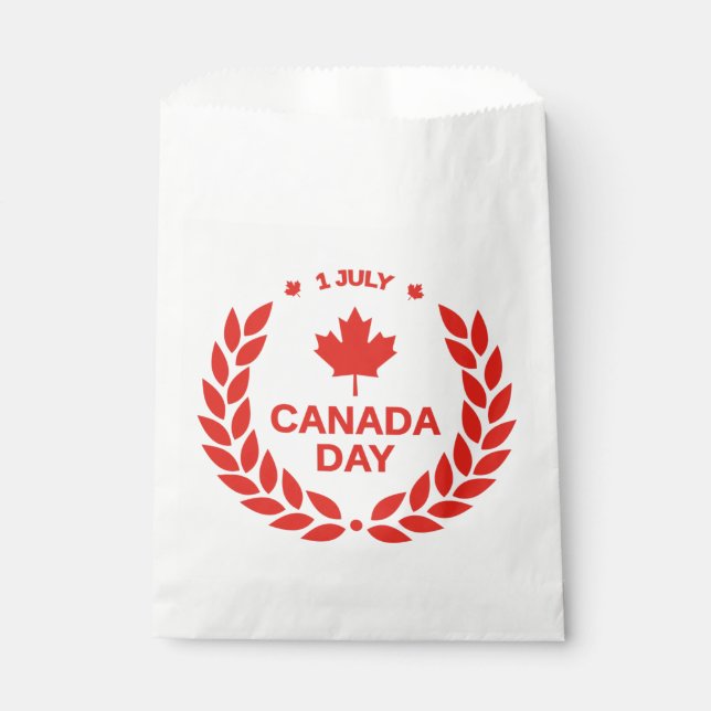 Canada Day Wreath Fevor Bags Geschenktütchen (Vorderseite)