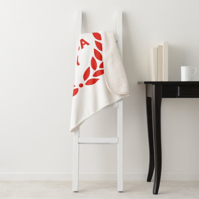 Canada Day Wreath Sherpa Blanket Sherpadecke (Beispiel)