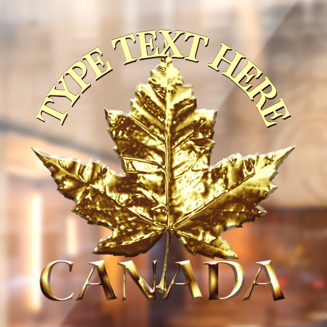 Canada Decal Sporty Custom Canada Window Cling Fensteraufkleber (Blatt 2)