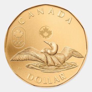 Canada Dollar Classic Round Sticker