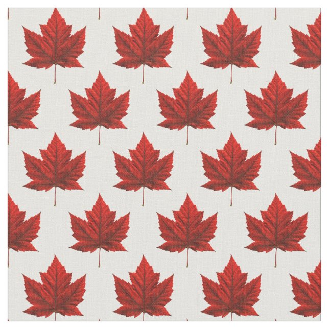 Canada Fabric Canada Maple Leaf Fabric Flag Fabric Stoff (Nahaufnahme)