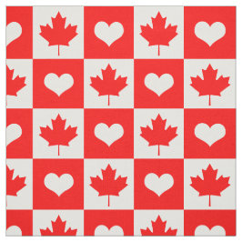 Canada Fabric & Maple Leaf, Herz/Kanadische Flagge Stoff
