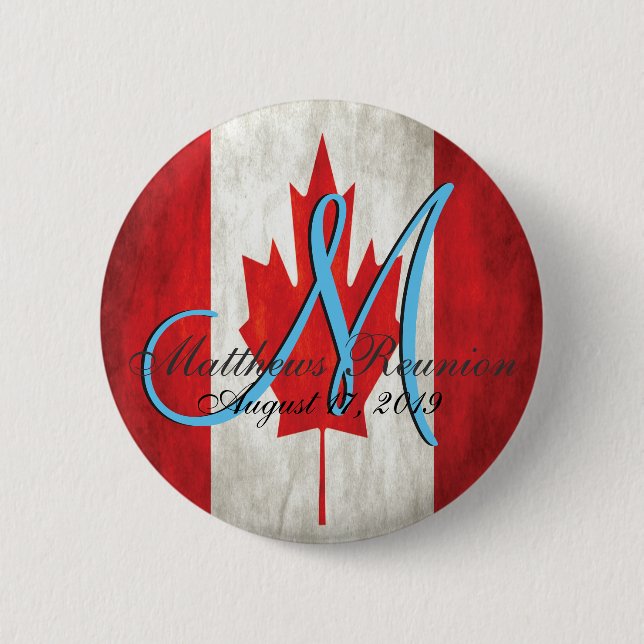 Canada Family Wiedersehen Monogram Button (Vorderseite)