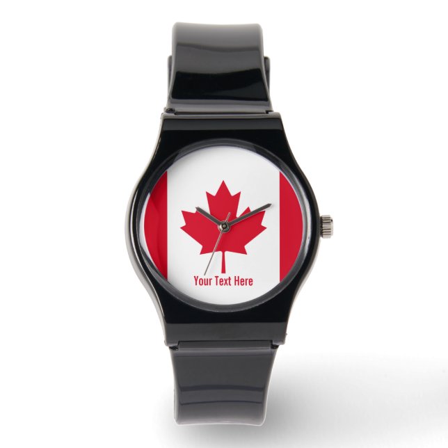 Canada Flag Armbanduhr (Vorderseite)