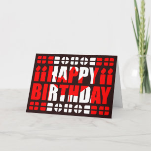 Canada Flag Birthday Card Karte