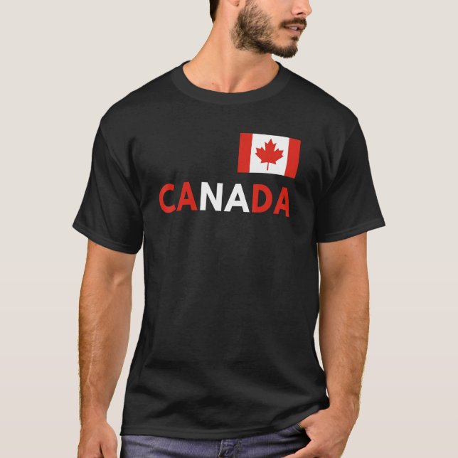 Canada Flag Canadian Flag Pride Country Happy Cana T-Shirt (Vorderseite)