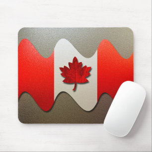 Canada Flag Chrome von Shirley Taylor Mousepad