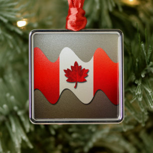 Canada Flag Chrome von Shirley Taylor Ornament Aus Metall