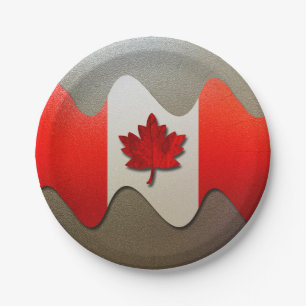 Canada Flag Chrome von Shirley Taylor Pappteller