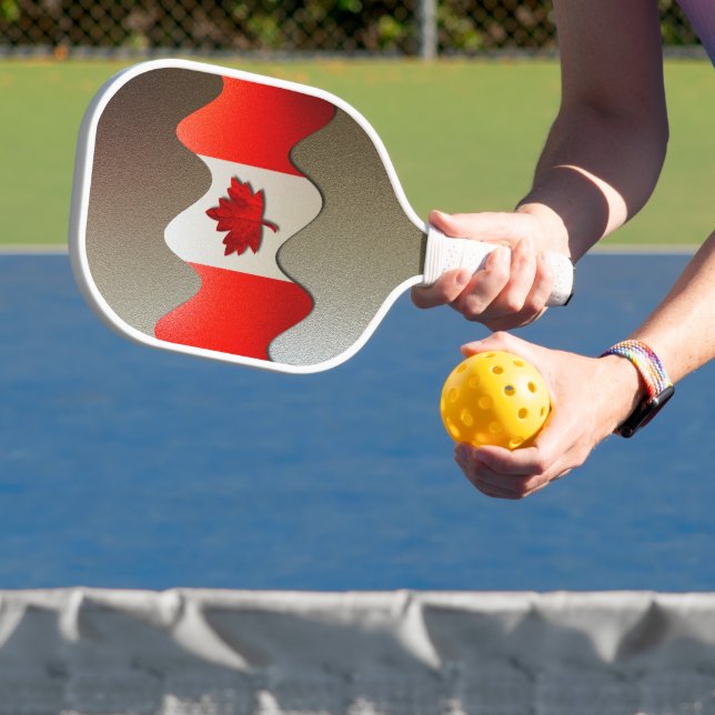 Canada Flag Chrome von Shirley Taylor Pickleball Schläger (InSitu)