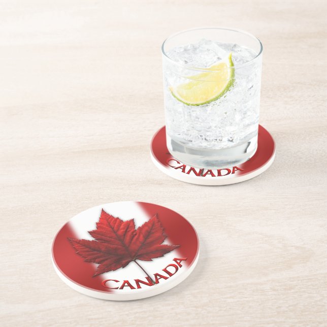 Canada Flag Coasters Canada Souvenir Coasters Getränkeuntersetzer (Seite)