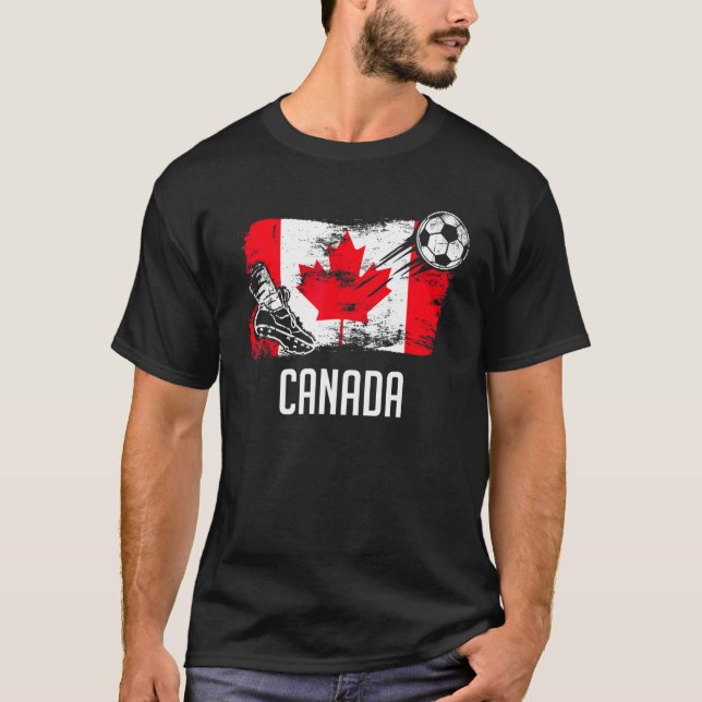 Canada Flag Jersey Canadian Soccer Team Canadian T-Shirt (Vorderseite)
