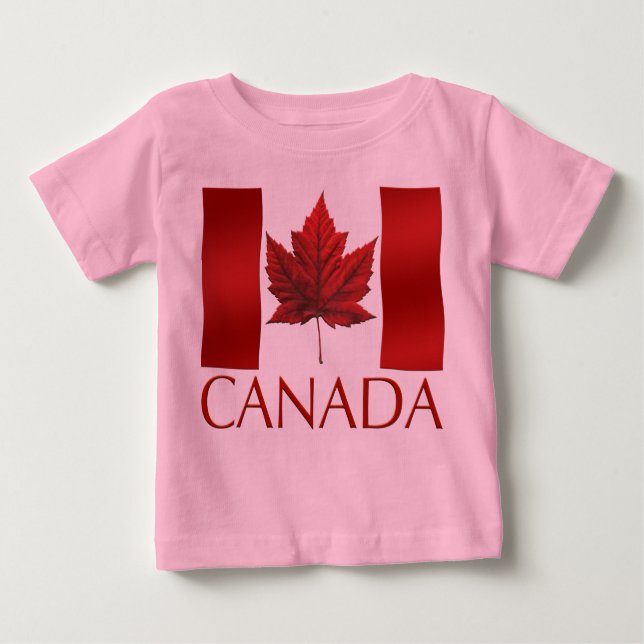 Canada Flag Kleinkind T - Shirt Canada Baby Tee Sh (Vorderseite)
