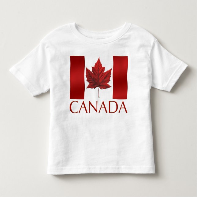 Canada Flag Kleinkind T - Shirt Canada Baby Tee Sh (Vorderseite)