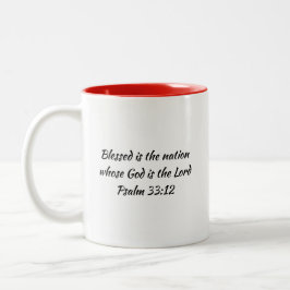 CANADA FLAG MAP Scripture Customized Patriotic Zweifarbige Tasse
