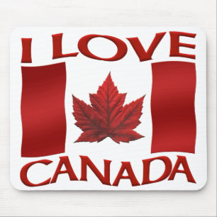 Canada Flag Mousepad I Liebe Canada Mousepad
