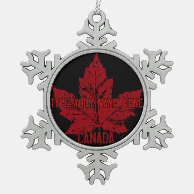 Canada Flag Ornament Personalisiert Canada Souveni (Vorderseite)