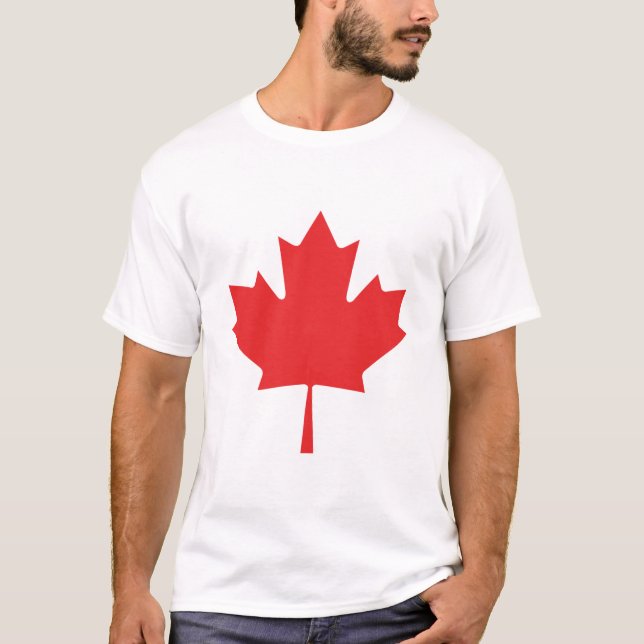 Canada Flag T - Shirt - Flachsticker-Design (Vorderseite)