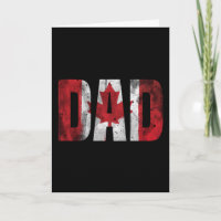 Canada Flag Vater T - Shirt Vintag Vatertag Daddy
