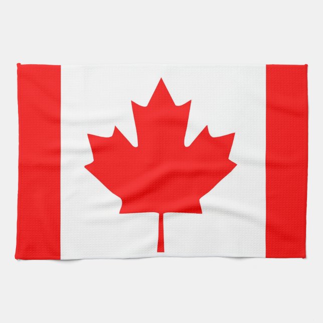 Canada Flaggenhandtuch Geschirrtuch (Horizontal)