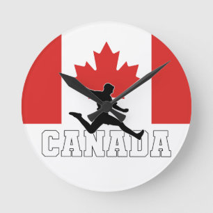 Canada Football Fußball-Nationalmannschaft Runde Wanduhr