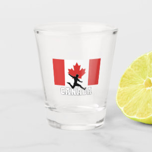 Canada Football Soccer National Team Shot Glass Schnapsglas