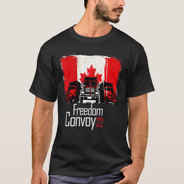 Canada Freedom Convoy 2022 Der Kanadischen T-Shirt (Vorderseite)