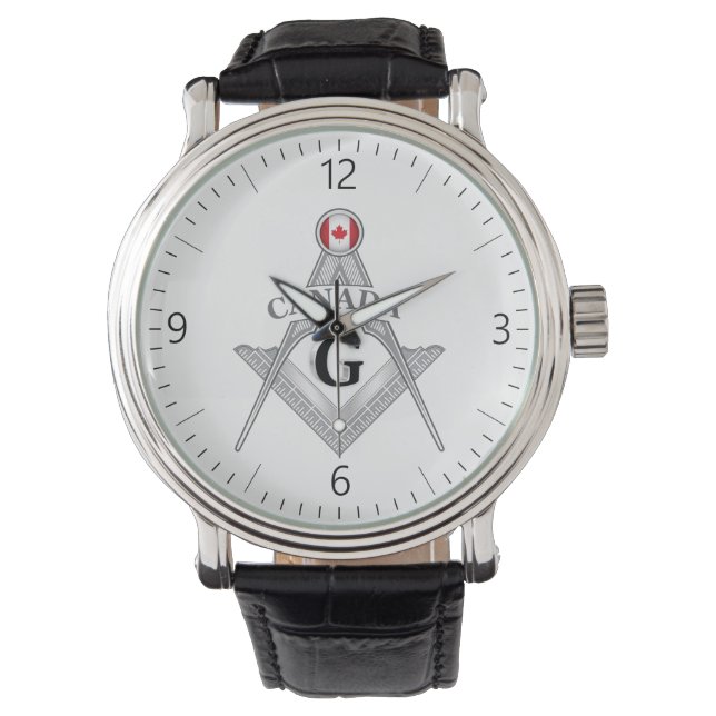 Canada freemasonry sign armbanduhr (Vorderseite)