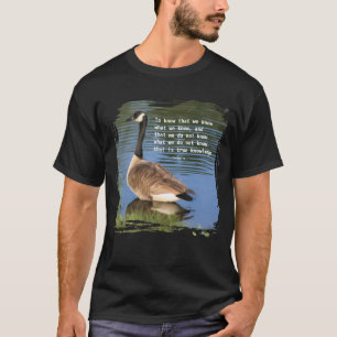 Canada-Gans Confucius Wissenszitat T-Shirt