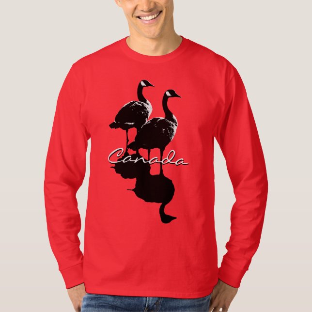 Canada Gänse Shirt Personalisiert Kanada Shirt (Vorderseite)