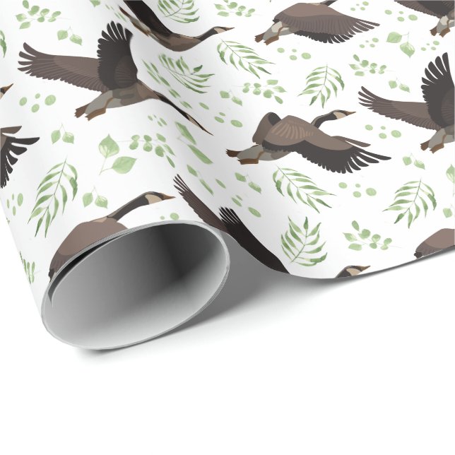 Canada Gänse Wrapping Paper Geschenkpapier (Rolleneckpunkt)