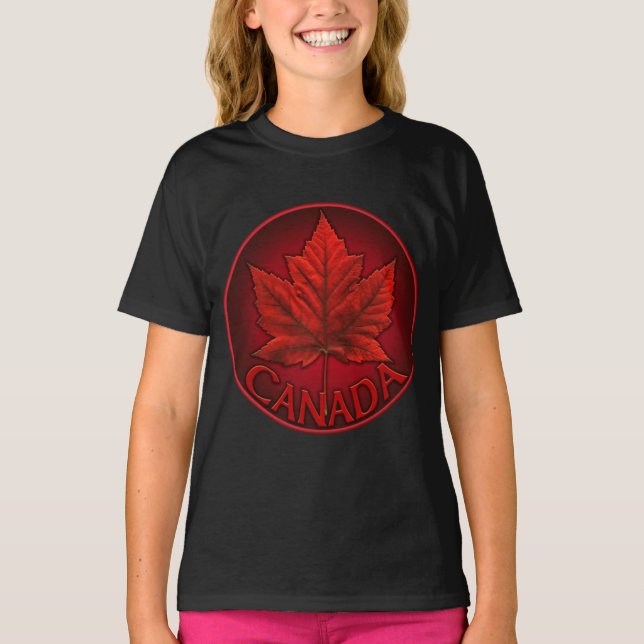 Canada Girl's T - Shirt Bio Custom Canada Shirt (Vorderseite)