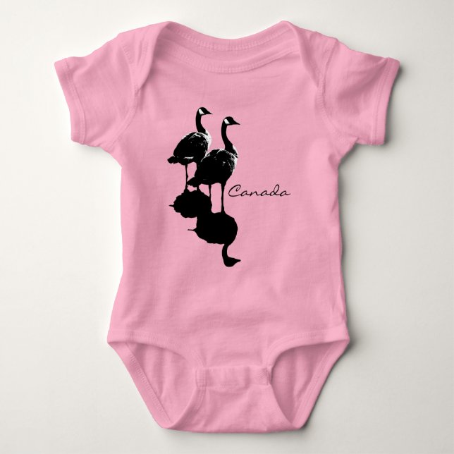 Canada Goose Baby Jumper & Baby Canada Geschenke Baby Strampler (Vorderseite)