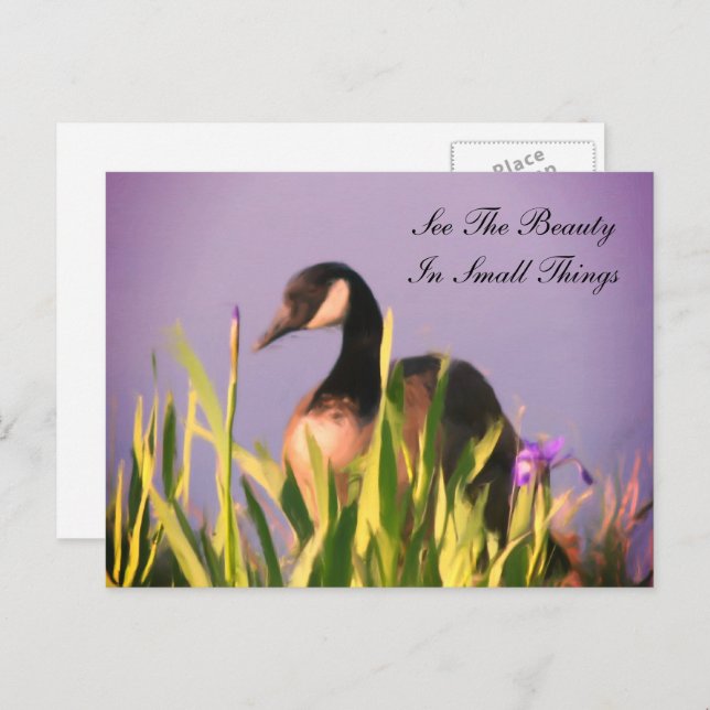 Canada Goose Beauty Inspiration  Postkarte (Vorne/Hinten)
