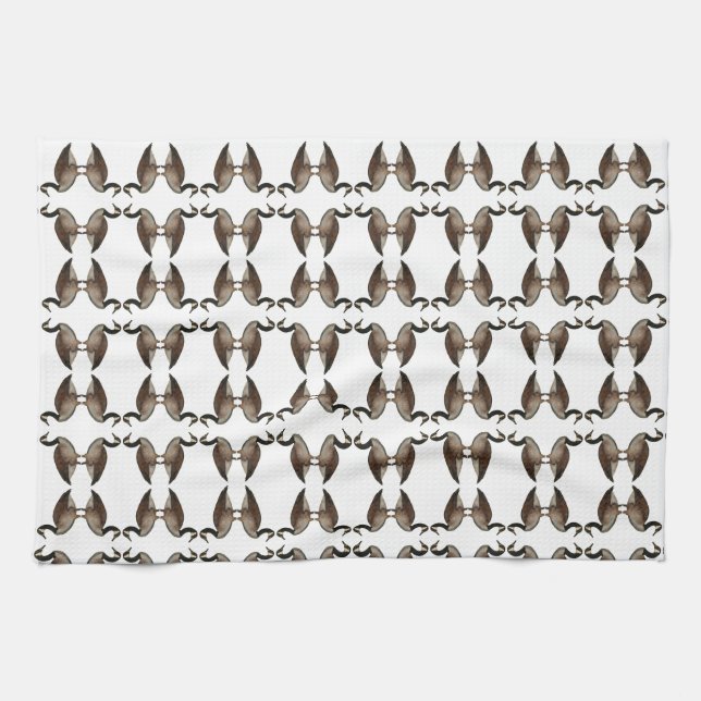 Canada Goose Brown White Kitchen Handtücher (Horizontal)