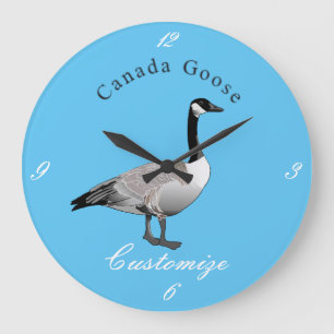 Canada Goose Gander Thunder_Cove Große Wanduhr
