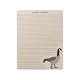 Canada Goose Lined Writing Paper Stationery Notizblock