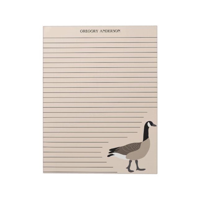 Canada Goose Lined Writing Paper Stationery Notizblock (Rotiert)