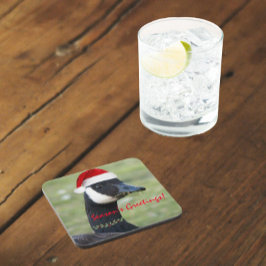 Canada Goose Wear Red Weihnachtsmannmütze Holiday Getränkeuntersetzer