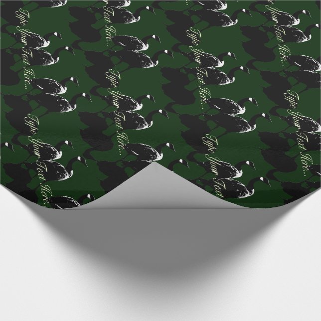 Canada Goose Wrapping Personalisiert Gänsepapier Geschenkpapier (Ecke)